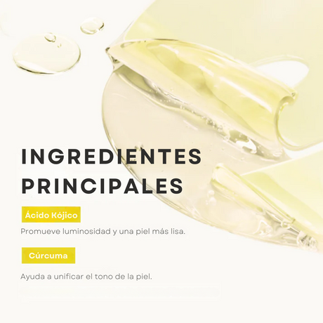 Mascarilla Jelly Dorada con Ácido Kójico y Cúrcuma