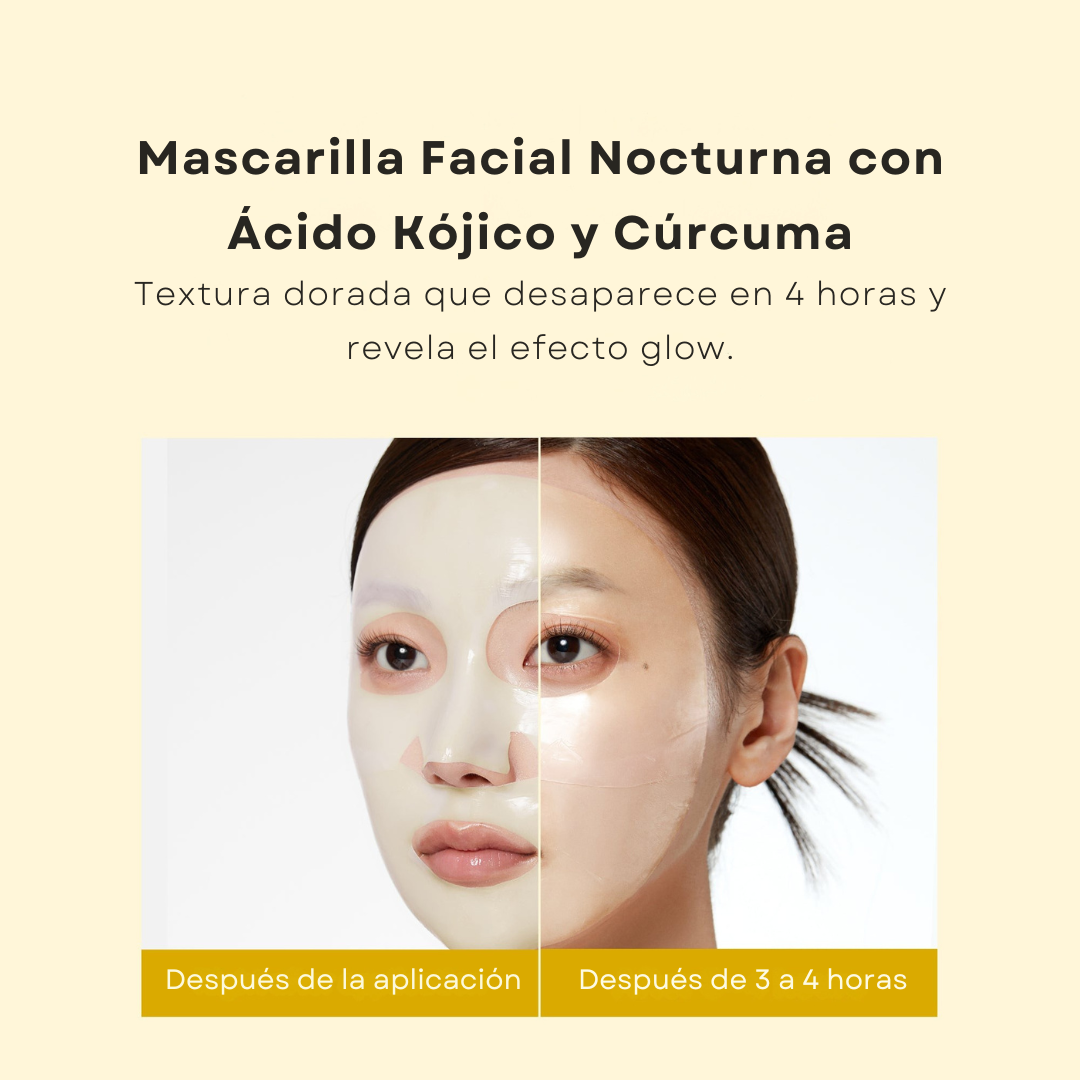 Mascarilla Jelly Dorada con Ácido Kójico y Cúrcuma