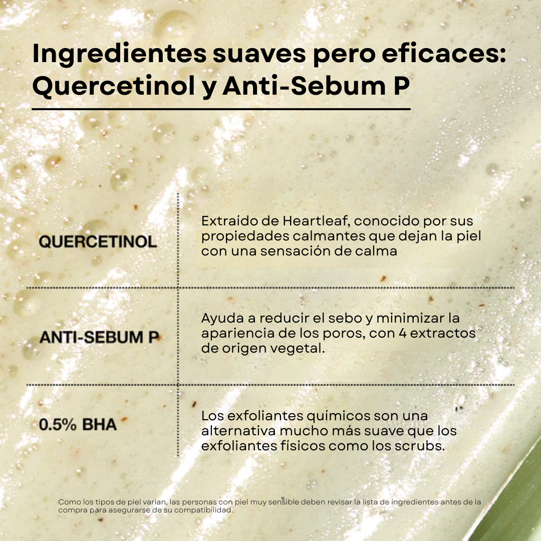 Espuma Limpiadora Profunda para Poros Heartleaf Quercetinol
