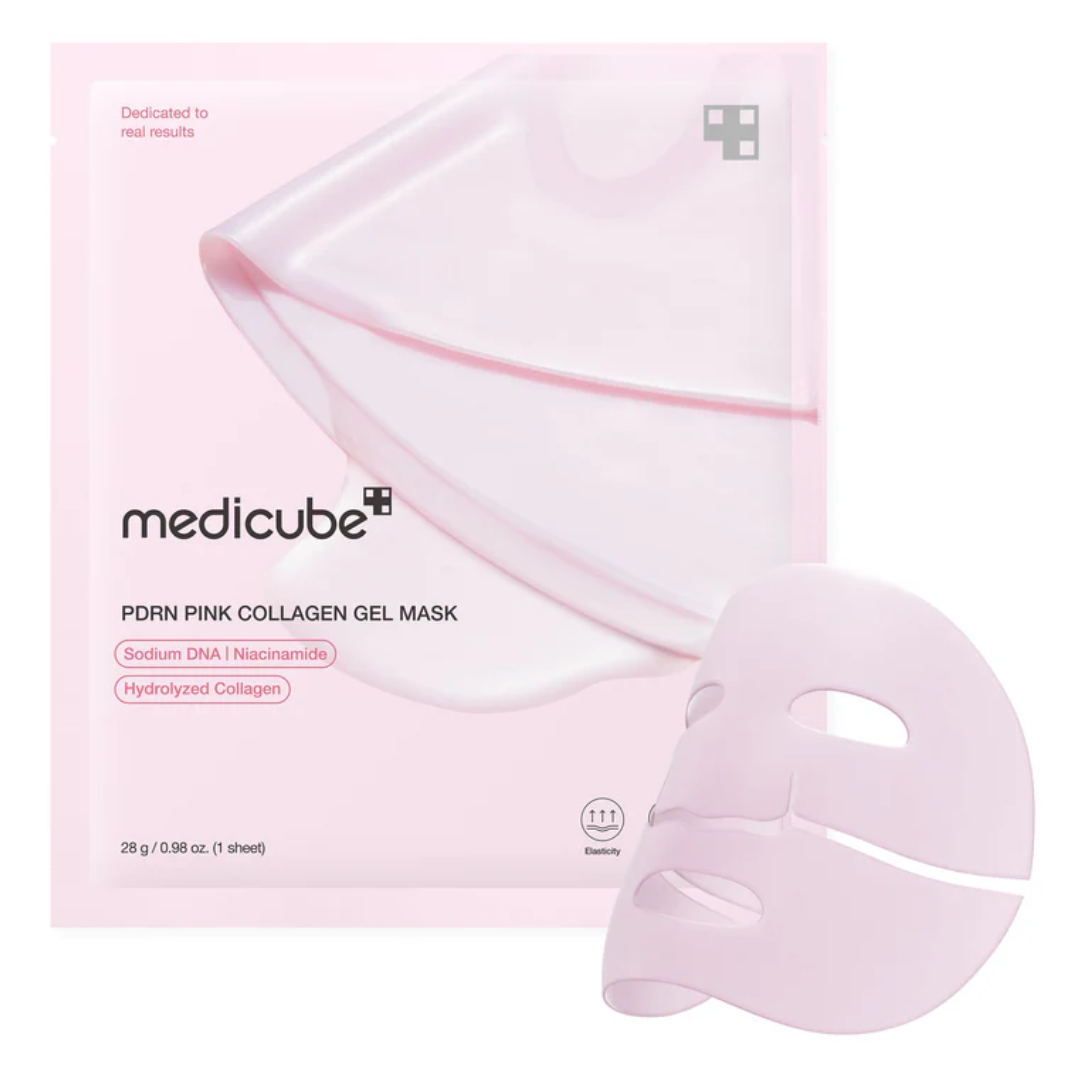 Mascarilla Facial de Colágeno Rosa con PDRN